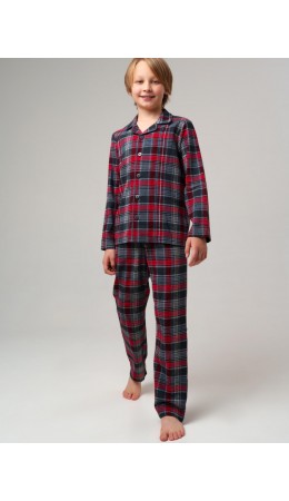 Пижама трикотажная для мальчиков разноцветный