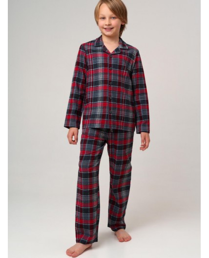 Пижама трикотажная для мальчиков разноцветный