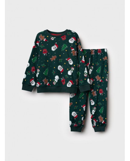 Пижама трикотажная для мальчиков разноцветный