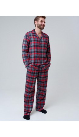Пижама трикотажная для мужчин разноцветный