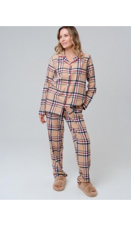 Пижама текстильная для женщин разноцветный