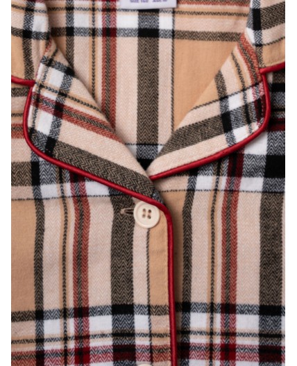 Пижама текстильная для девочек разноцветный