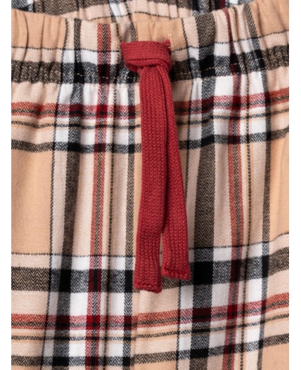 Пижама текстильная для девочек разноцветный