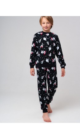 Пижама трикотажная для мальчиков разноцветный