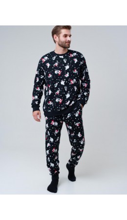 Пижама трикотажная для мужчин разноцветный