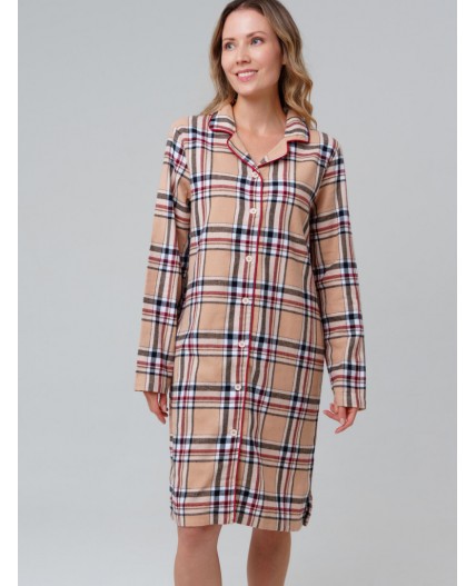 Сорочка ночная текстильная для женщин разноцветный