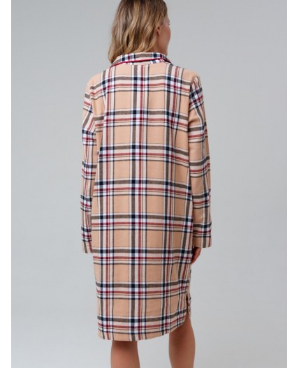 Сорочка ночная текстильная для женщин разноцветный