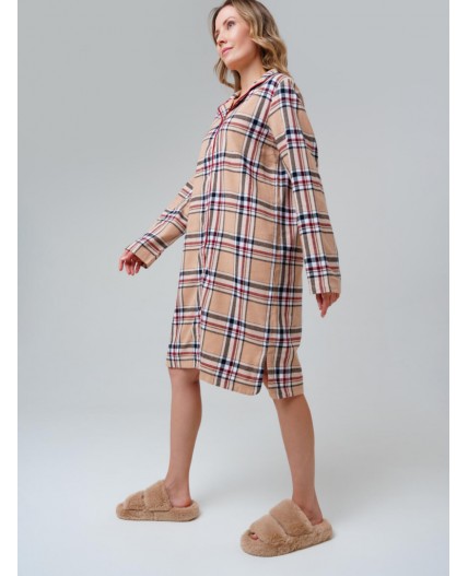 Сорочка ночная текстильная для женщин разноцветный