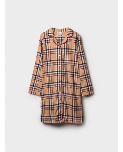 Сорочка ночная текстильная для женщин разноцветный