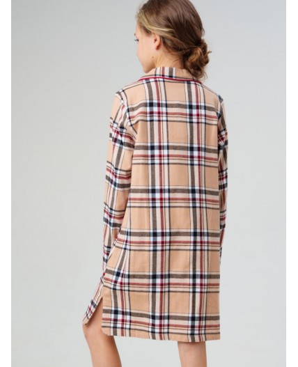 Сорочка ночная текстильная для девочек разноцветный