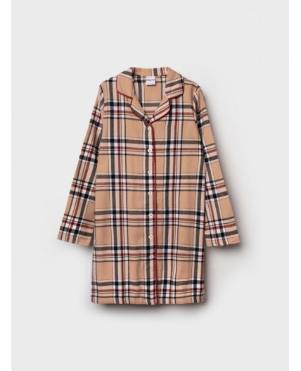 Сорочка ночная текстильная для девочек разноцветный