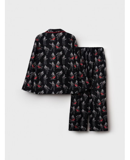 Пижама текстильная для мальчиков разноцветный