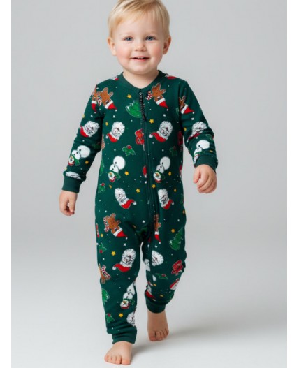 Комбинезон детский трикотажный для мальчиков разноцветный