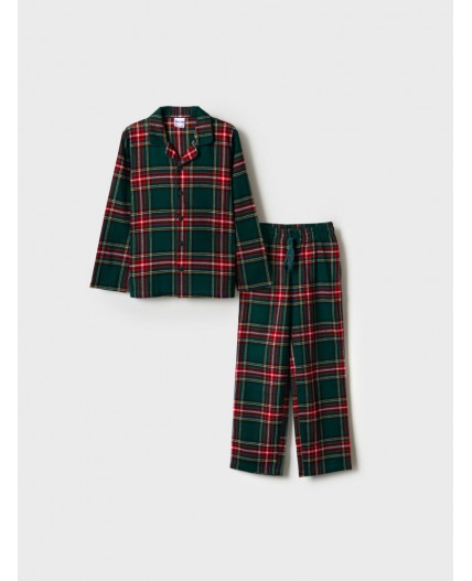 Пижама текстильная для мальчиков разноцветный