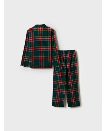 Пижама текстильная для мальчиков разноцветный