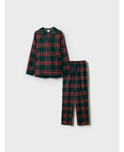 Пижама текстильная для женщин разноцветный