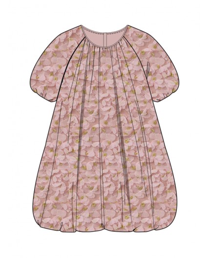 Платье детское трикотажное для девочек светло-розовый