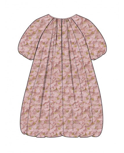 Платье детское трикотажное для девочек светло-розовый