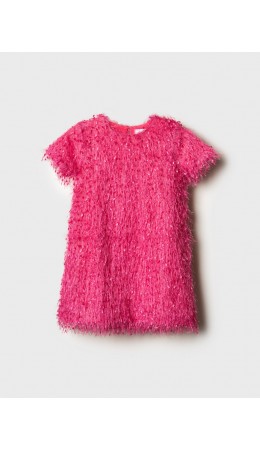 Платье трикотажное для девочек фуксия