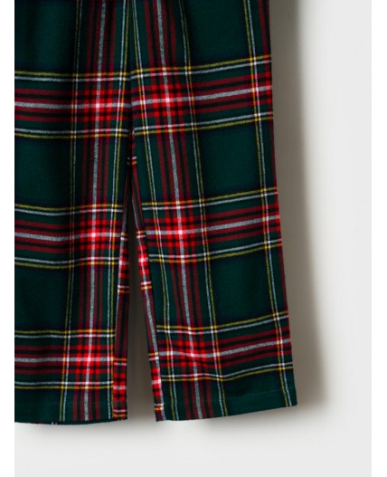 Пижама текстильная для девочек разноцветный