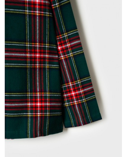 Пижама текстильная для девочек разноцветный