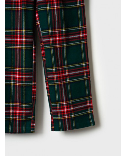 Пижама текстильная для девочек разноцветный