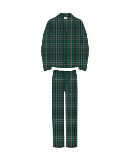 Пижама текстильная для девочек разноцветный