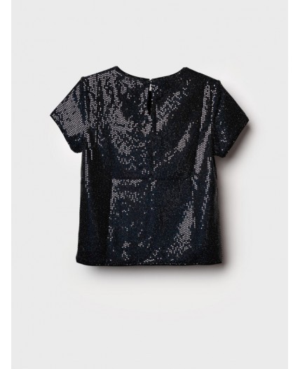 Джемпер трикотажный для девочек черный