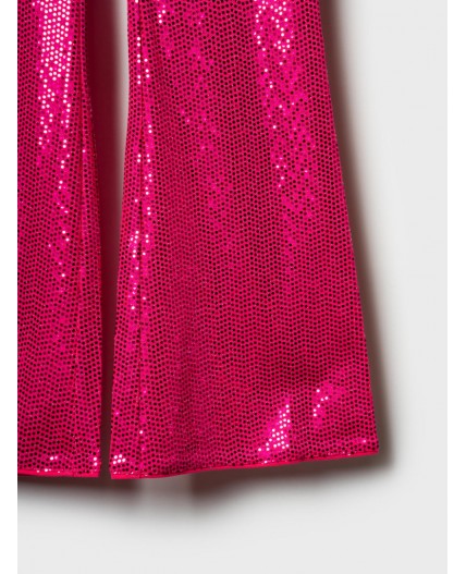 Комплект трикотажный для девочек: топ, брюки (легинсы) ярко-розовый