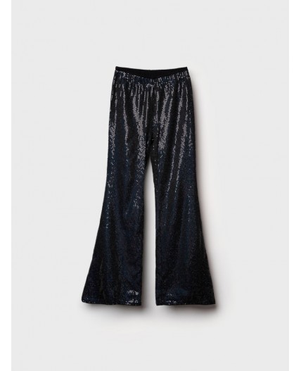 Брюки трикотажные для девочек черный