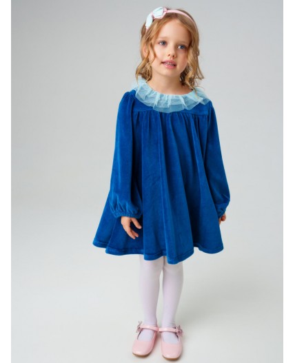 Платье трикотажное для девочек бирюзовый