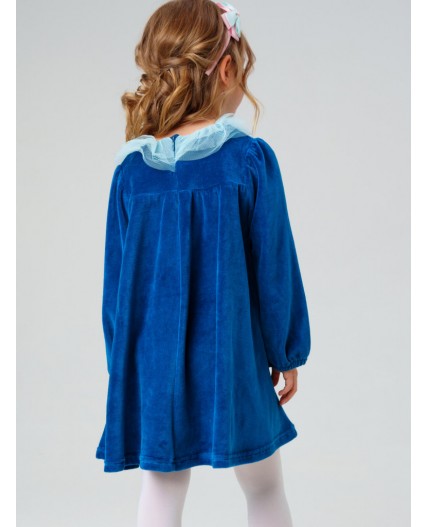 Платье трикотажное для девочек бирюзовый