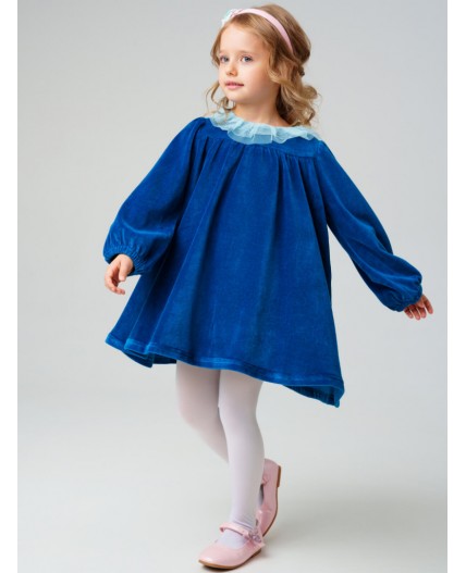 Платье трикотажное для девочек бирюзовый