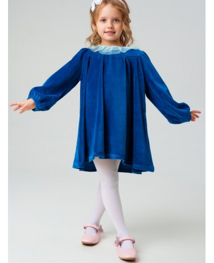 Платье трикотажное для девочек бирюзовый