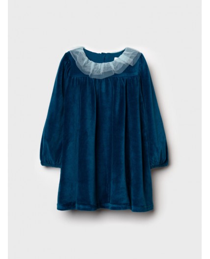 Платье трикотажное для девочек бирюзовый