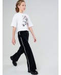 Брюки трикотажные для девочек черный