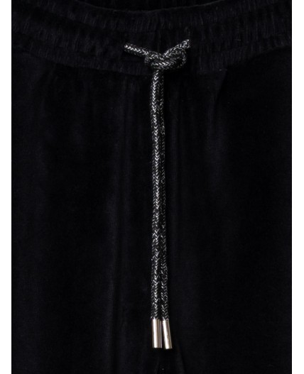 Брюки трикотажные для девочек черный