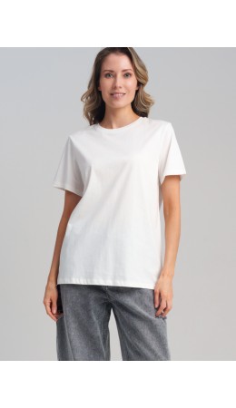 Фуфайка трикотажная для женщин (футболка) белый