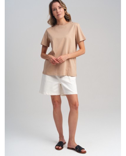 Фуфайка трикотажная для женщин (футболка) бежевый