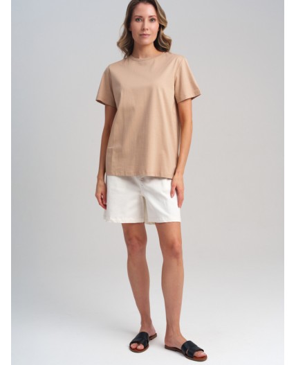 Фуфайка трикотажная для женщин (футболка) бежевый