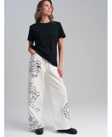 Фуфайка трикотажная для женщин (футболка) черный