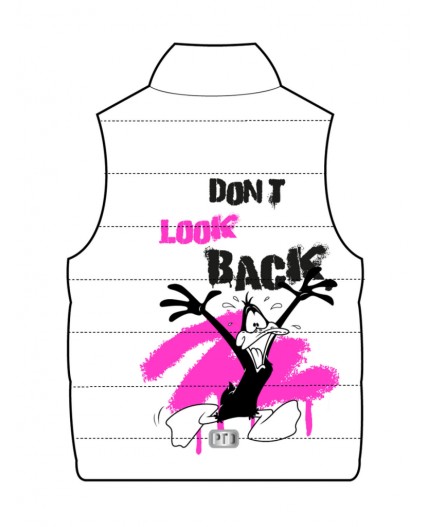 Жилет текстильный с полиуретановым покрытием для девочек белый,черный,фуксия