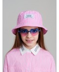 Панама текстильная для девочек светло-розовый