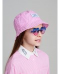 Панама текстильная для девочек светло-розовый