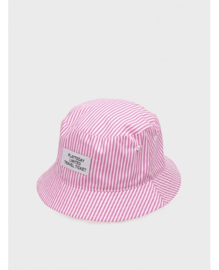 Панама текстильная для девочек светло-розовый