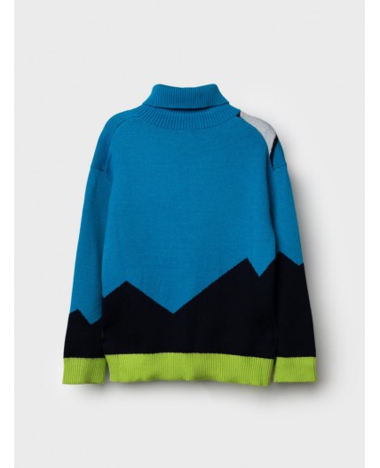 Свитер трикотажный для мальчиков разноцветный