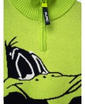 Свитер трикотажный для мальчиков светло-зеленый,черный