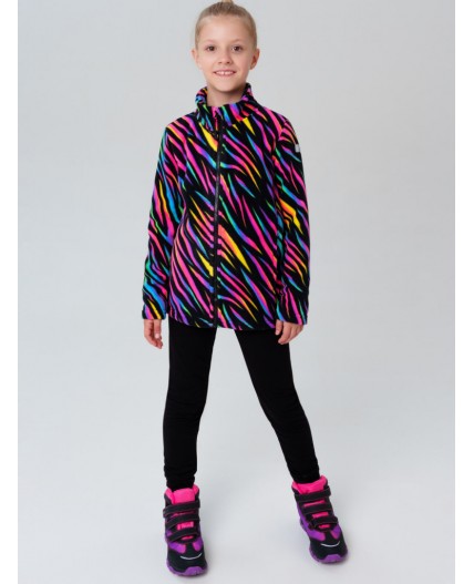 Куртка трикотажная для девочек разноцветный