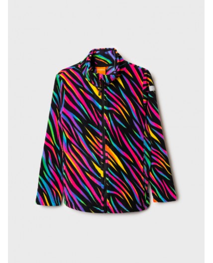 Куртка трикотажная для девочек разноцветный