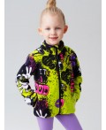 Куртка трикотажная для девочек разноцветный